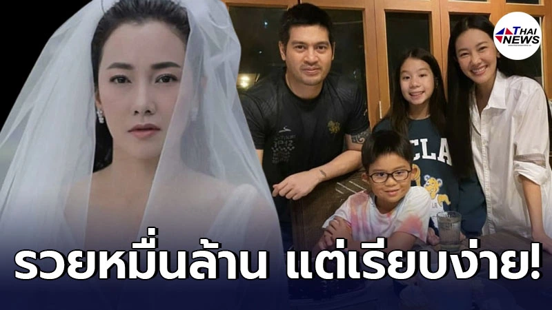 เปิดภาพสะใภ้หมื่นล้าน นุ่น วรนุช-ต๊อด ปิติ ฉลองเรียบง่าย  ครบรอบแต่งงาน11ปี