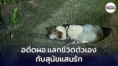 "อดีตผอ."กระโดดลงน้ำช่วยสุนัขแสนรัก ก่อนเกิดเรื่องเศร้าต่อหน้าภรรยา
