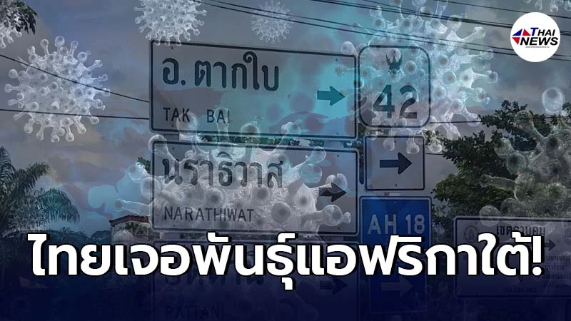 โควิดไทยหนัก ล่าสุดพบไวรัสร้ายสายพันธุ์แอฟริกาใต้กลุ่มคลัสเตอร์ตากใบ