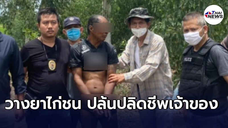 รวบแก๊งรับวางยาไก่ชนพลั้งมือปลิดชีพเจ้าของซ้ำปล้นทรัพย์ก่อนหลบหนี