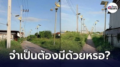 ชาวบ้านตั้งข้อสงสัย ซอยเล็กๆถนนลูกรัง สองข้างทางมีโพรงหญ้า