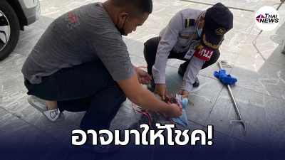 กู้ภัยตามจับตัวเงินตัวทองแอบเข้าบ้านคน ชาวเน็ตไม่พลาดแอบส่องเลขที่บ้าน