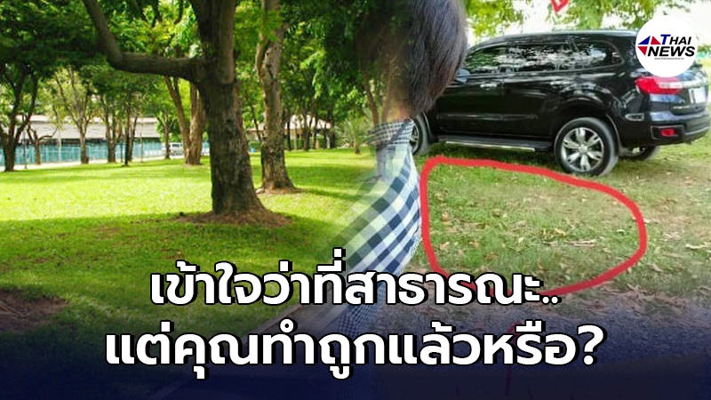 แม่ลูกอ่อนพาครอบครัวนั่งเล่นสวนสาธารณะ จู่ๆ มีรถยนต์ขับพุ่งมาเฉียด แม่ลูกอ่อนพาครอบครัวนั่งเล่นสวนสาธารณะ จู่ๆ มีรถยนต์ขับพุ่งมาเฉียด