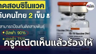 ชาวเน็ตถล่มเดือด สธ. เผยผลศึกษา วัคซีนซิโนแวค ป้องกันได้ 90% ชาวเน็ตถล่มเดือด สธ. เผยผลศึกษา วัคซีนซิโนแวค ป้องกันได้ 90%