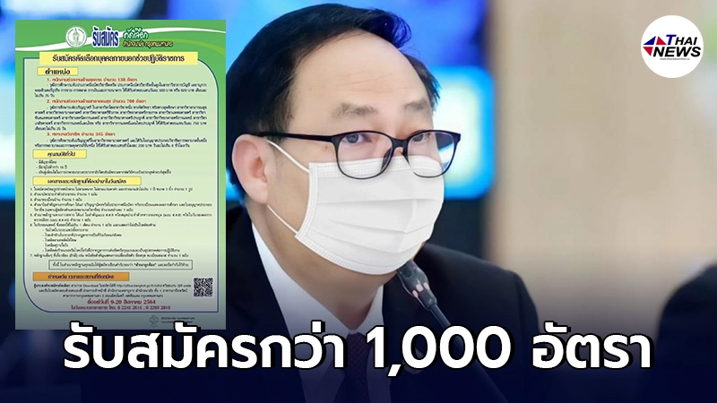 กทม. รับสมัครพยาบาลวิชาชีพ พนง.ช่วยงานด้านสาธารณ กว่า 1,000 อัตรา กทม. รับสมัครพยาบาลวิชาชีพ พนง.ช่วยงานด้านสาธารณ กว่า 1,000 อัตรา