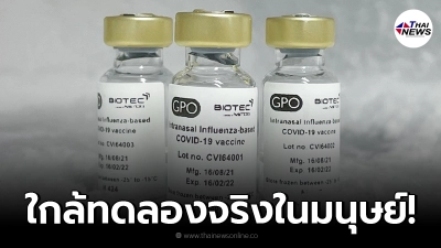 เผยความคืบหน้า "วัคซีนชนิดพ่นจมูก" เตรียมส่งทดสอบ ก่อนทดลองจริงในมนุษย์