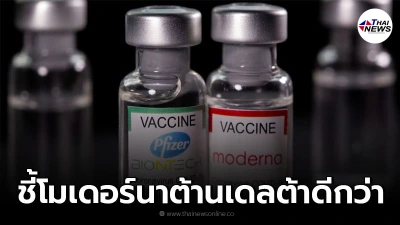 นักวิจัยชี้ผลการศึกษา "โมเดอร์นา" ต้านสายพันธุ์เดลต้าได้ดีกว่า "ไฟเซอร์" นักวิจัยชี้ผลการศึกษา "โมเดอร์นา" ต้านสายพันธุ์เดลต้าได้ดีกว่า "ไฟเซอร์"