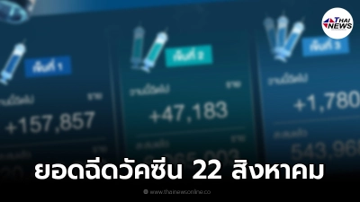 ภาพรวมยอดฉีดวัคซีน วันที่ 22 สิงหาคม 2564 นับถอยหลังก่อนเปิดประเทศ
