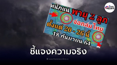 กรมอุตุฯ ชี้แจงแล้ว หลังมีข่าว พายุ 2 ลูกจ่อถล่มประเทศไทย