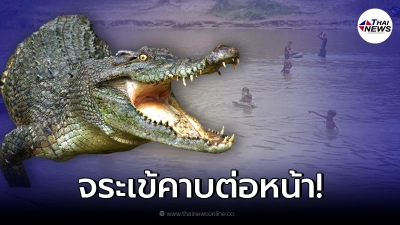 ชาวบ้านสุดสยอง จระเข้ยักษ์คาบ ด.ญ. 8 ขวบ ต่อหน้าเพื่อน