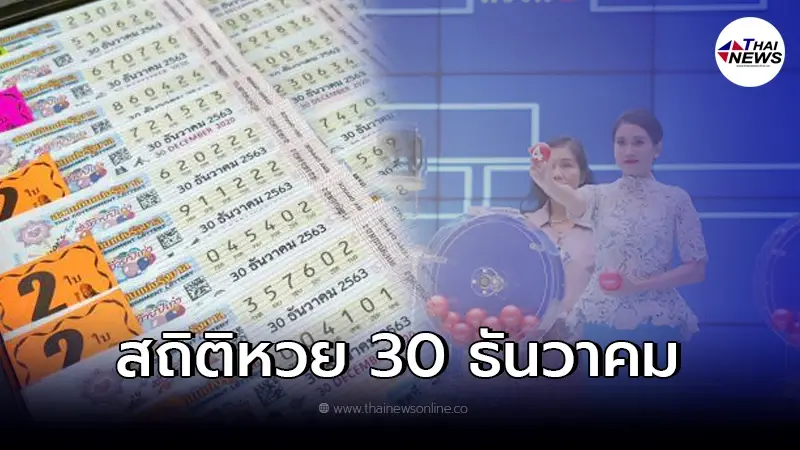 เปิดสถิติหวย 30 ธันวาคม ย้อนหลัง 10 ปี มีเลขเด่นออกซ้ำ เปิดสถิติหวย 30 ธันวาคม ย้อนหลัง 10 ปี มีเลขเด่นออกซ้ำ