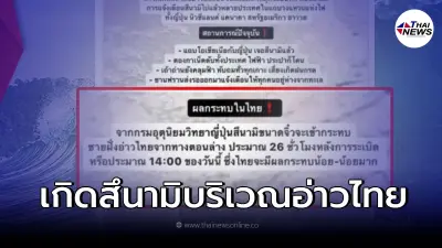อุตุฯ ชี้แจง ข่าวลือภูเขาไฟระเบิดในตองกา ส่งผลเกิดสึนามิบริเวณฝั่งอ่าวไทย