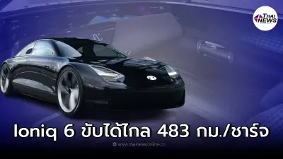 2023! Hyundai Ioniq 6 รถยนต์ไฟฟ้าEv จากค่าย Hyundai ขับได้ไกลถึง 483 กม./ชาร์จ