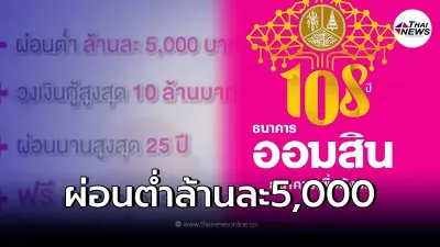 สินเชื่อออมสินเคหะเพิ่มยอด GSB PLUS กู้สูงสุด10 ล้าน ผ่อนต่ำล้านละ5,000/ด.
