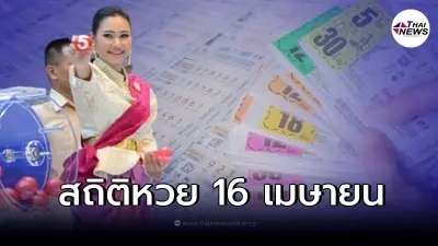 สถิติหวยออก 16 เมษายน สถิติหวยย้อนหลัง 20 ปี เลขเบิ้ลมาแรง เลขเด็ด16/4/65