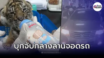 ปทส. รวบตัวคนขาย "ลูกเสือโคร่ง" กลางลานจอดรถห้างดัง ปทส. รวบตัวคนขาย "ลูกเสือโคร่ง" กลางลานจอดรถห้างดัง