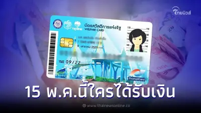 เช็กผู้ถือบัตรคนจน บัตรสวัสดิการแห่งรัฐ กลุ่มไหนเตรียมรับเงินโอน 15 พ.ค.