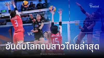 เปิดสถิติวอลเลย์บอลหญิงไทยและอันดับโลกล่าสุด หลังพ่ายญี่ปุ่น