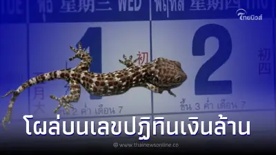 เลขเด็ด 1/6/65 โค้งสุดท้าย ตุ๊กแก3หาง โผล่บนเลขปฏิทินเงินล้าน