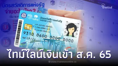ไทม์ไลน์เงินเข้า "บัตรคนจน" บัตรสวัสดิการแห่งรัฐ ส.ค. 65 ใช้จ่ายอะไรได้บ้าง