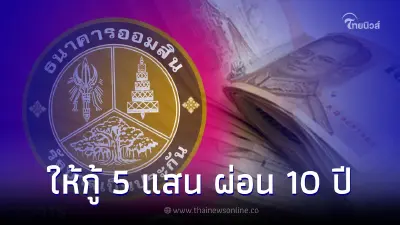 สินเชื่อธ.ออมสิน "สู้ภัยโควิด" ให้กู้สูงสุด 500,000 ผ่อนนาน 10 ปี เช็ค