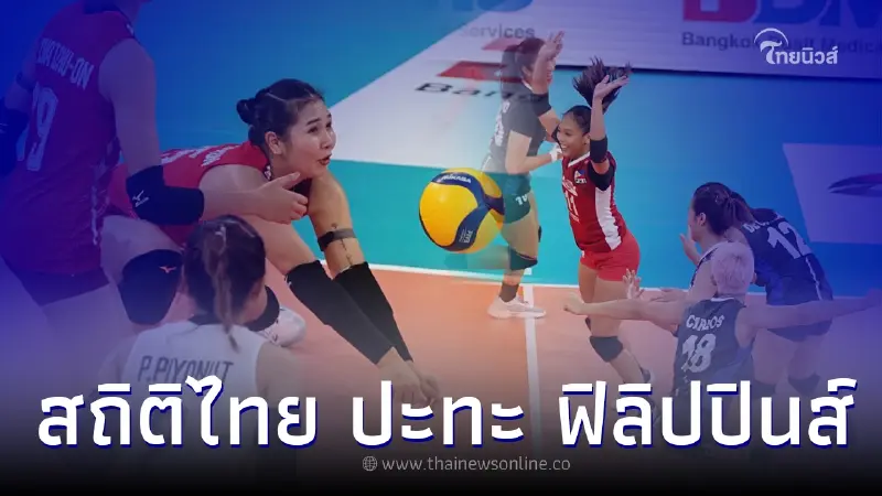 เปิดสถิติวอลเลย์บอลหญิงไทย - ฟิลิปปินส์ ก่อนสู้ศึก 8 ทีมสุดท้าย AVC CUP 2022 เปิดสถิติวอลเลย์บอลหญิงไทย - ฟิลิปปินส์ ก่อนสู้ศึก 8 ทีมสุดท้าย AVC CUP 2022