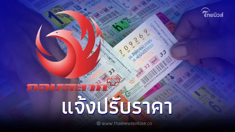 กองสลากพลัส ประกาศปรับราคาลอตเตอรี่ งวด 1 ต.ค. 65 หลังเจอราคาส่งปรับขึ้นสูง