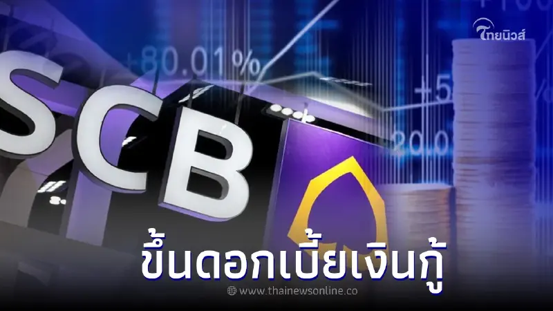 ธ.ไทยพาณิชย์ ขึ้นดอกเบี้ย"เงินกู้" 0.40% เริ่ม 1 ม.ค. 66 ธ.ไทยพาณิชย์ ขึ้นดอกเบี้ย"เงินกู้" 0.40% เริ่ม 1 ม.ค. 66
