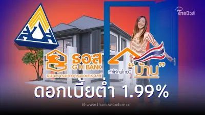 ประกันสังคม ม.33 สมัครกู้สินเชื่อบ้าน ธอส. ดอกเบี้ยต่ำ ผ่อนล้านละ 3000/เดือน