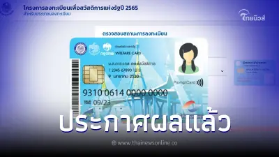 "บัตรสวัสดิการแห่งรัฐ"รอบใหม่ ประกาศผลแล้ววันนี้ เช็คผลคนผ่านได้3ช่องทาง "บัตรสวัสดิการแห่งรัฐ"รอบใหม่ ประกาศผลแล้ววันนี้ เช็คผลคนผ่านได้3ช่องทาง