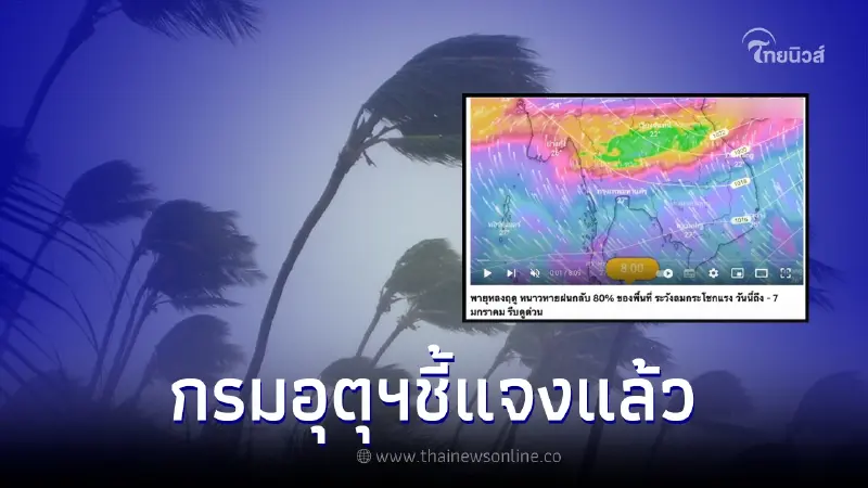 อุตุฯ แจงแล้ว พายุไต้ฝุ่นเตรียมเข้าไทย ฝนตกหนัก 80% ของพื้นที่ จริงหรือไม่ อุตุฯ แจงแล้ว พายุไต้ฝุ่นเตรียมเข้าไทย ฝนตกหนัก 80% ของพื้นที่ จริงหรือไม่