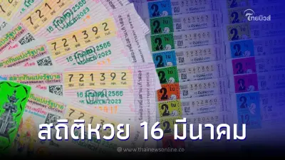 เช็กสถิติหวยออก 16 มีนาคม สถิติหวยย้อนหลัง 10 ปี เจอเลขเบิ้ล เลขเด็ด16/3/66