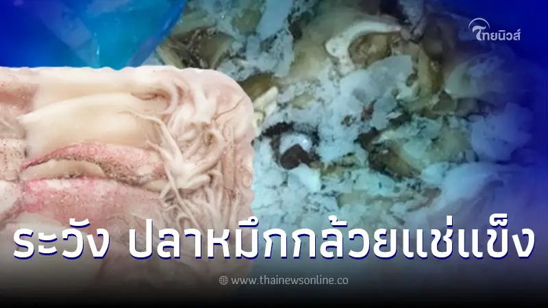 อย. เตือน "ปลาหมึกกล้วยต้มหั่นแช่แข็ง" ตรวจพบแคดเมียมเกินมาตรฐาน อย. เตือน "ปลาหมึกกล้วยต้มหั่นแช่แข็ง" ตรวจพบแคดเมียมเกินมาตรฐาน