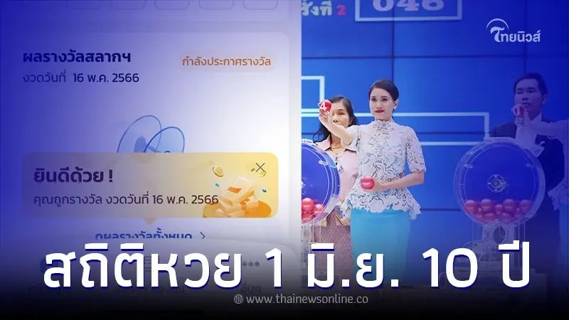 สถิติหวยเดือนมิถุนายน หวยวันพฤหัสบดี 10 ปี เลขเด็ด 1 6 66 สถิติหวยเดือนมิถุนายน หวยวันพฤหัสบดี 10 ปี เลขเด็ด 1 6 66