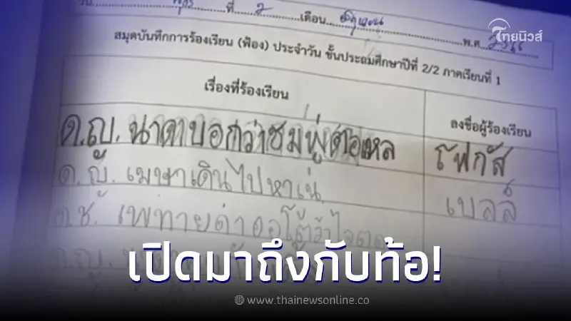 ครูเปิดสมุดบันทึกพฤติกรรมนร. เห็นแต่ละอันแล้วกุมขมับ ขยับตัวไม่ได้เลย ครูเปิดสมุดบันทึกพฤติกรรมนร. เห็นแต่ละอันแล้วกุมขมับ ขยับตัวไม่ได้เลย