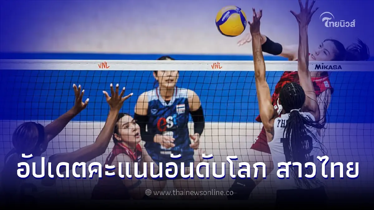 เปิดคะแนนอันดับโลกล่าสุด วอลเลย์บอลหญิงไทย หลังแพ้นัดที่ 2 ติดต่อกัน
