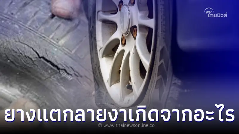 ยางรถยนต์แตกลายงาเกิดจากอะไร ควรเปลี่ยนทันทีเลยหรือเปล่า ?