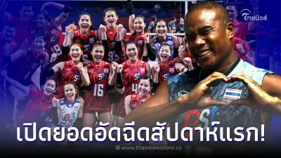 ส่องยอดเงินอัดฉีด "รัศมีแข" เตรียมจ่ายให้นักตบสาวไทย หลังผ่านไป 4 เกมแรก ส่องยอดเงินอัดฉีด "รัศมีแข" เตรียมจ่ายให้นักตบสาวไทย หลังผ่านไป 4 เกมแรก