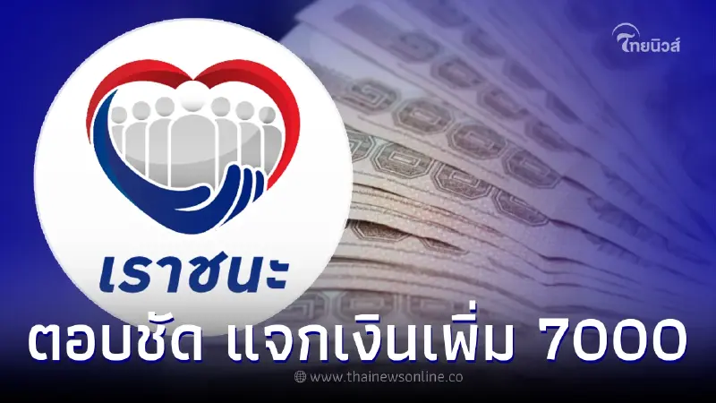 "เราชนะ" แจกเงินเพิ่ม 7000 อีกครั้ง ล่าสุดคลังตอบชัดเจน "เราชนะ" แจกเงินเพิ่ม 7000 อีกครั้ง ล่าสุดคลังตอบชัดเจน
