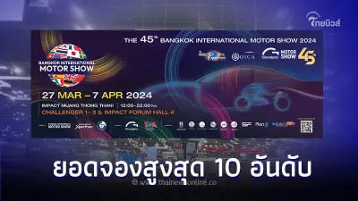 เช็คยอดจองสูงสุด 10 อันดับแรกในงาน Motor Show 2024 วันที่ 9