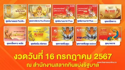 ผลสลากออมทรัพย์ ธอส. 16/7/67 ผลหวย ธอส. วันที่ 16 กรกฎาคม 2567 ผลสลากออมทรัพย์ ธอส. 16/7/67 ผลหวย ธอส. วันที่ 16 กรกฎาคม 2567