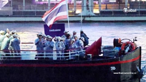 วินาที "เรือนักกีฬาไทย" เปิดโอลิมปิก2024 แฟนๆ เห็นแห่บ่นเสียดาย