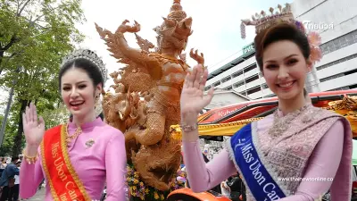 เทียนก็สวย คนก็งาม สุดยิ่งใหญ่ งานประเพณีแห่เทียนพรรษาอุบลฯ สะพัด 700 ล้าน