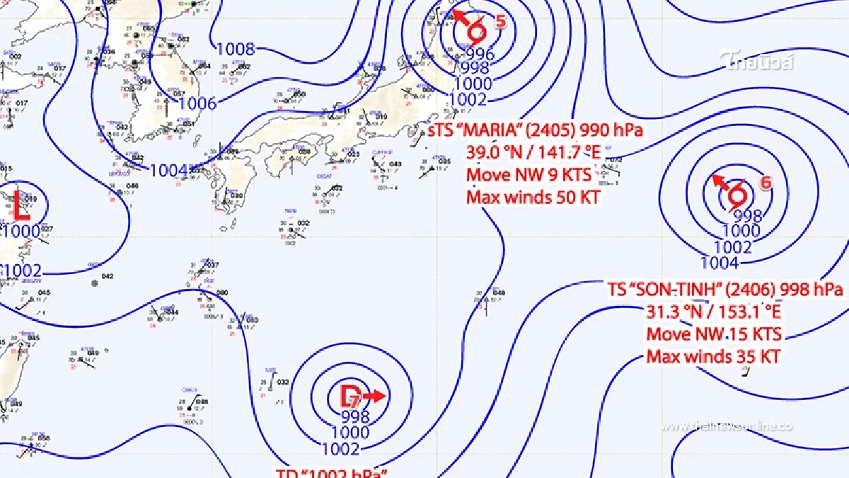 อัปเดตเส้นทาง พายุโซนร้อน 3 ลูก พร้อมเตือนคนไทยที่จะไปญี่ปุ่นช่วงนี้