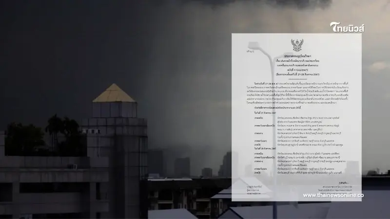กรมอุตุฯ เตือนฉบับที่ 4 เช็กพื้นที่ 58 จว. ฝนตกหนักถึงหนักมาก น้ำท่วมฉับพลัน กรมอุตุฯ เตือนฉบับที่ 4 เช็กพื้นที่ 58 จว. ฝนตกหนักถึงหนักมาก น้ำท่วมฉับพลัน