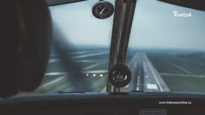 ไฟไหม้เครื่องบินกลางอากาศ กลุ่มควันพวยพุ่ง นักบินต้องรีบลงจอดฉุกเฉิน