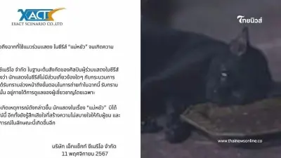 "เอ็กแซ็กท์" แจงแล้ว ชี้ฉากวางยาแมวดำในละคร "แม่หยัว" นักแสดงไม่รู้เรื่อง "เอ็กแซ็กท์" แจงแล้ว ชี้ฉากวางยาแมวดำในละคร "แม่หยัว" นักแสดงไม่รู้เรื่อง