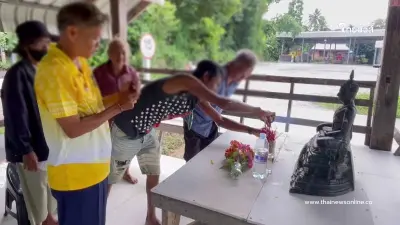 พระพุทธรูปลอยน้ำ พบหนัก 15 กก. ชาวบ้านเชื่อเป็นสิ่งศักดิ์สิทธิ์