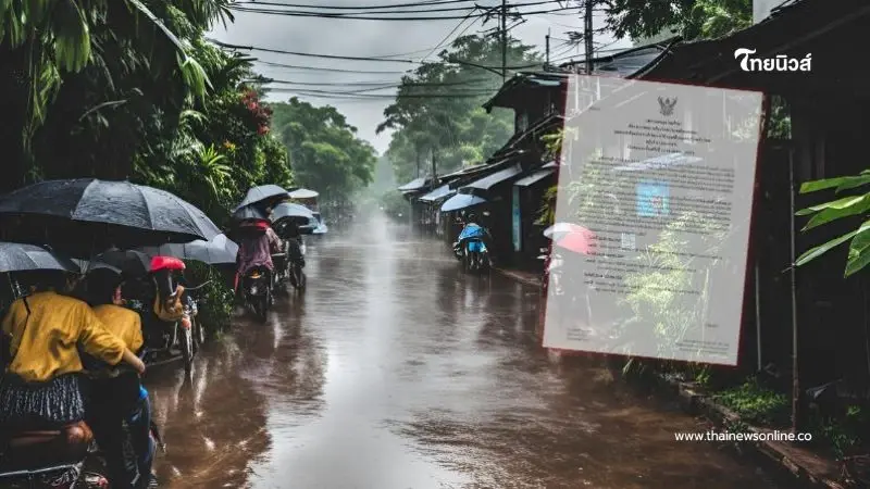 ประกาศกรมอุตุฯ ฉบับที่ 6 เช็กพื้นที่ 9 จังหวัด ฝนตกหนักถึงหนักมาก ประกาศกรมอุตุฯ ฉบับที่ 6 เช็กพื้นที่ 9 จังหวัด ฝนตกหนักถึงหนักมาก