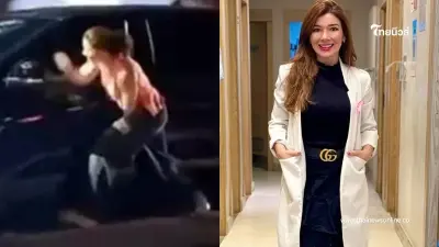 สาวใจเด็ด จับได้ผัวมีชู้ เกาะกระบะตามติด รู้ทีหลังดีกรีเป็นถึงคุณหมอคนดัง